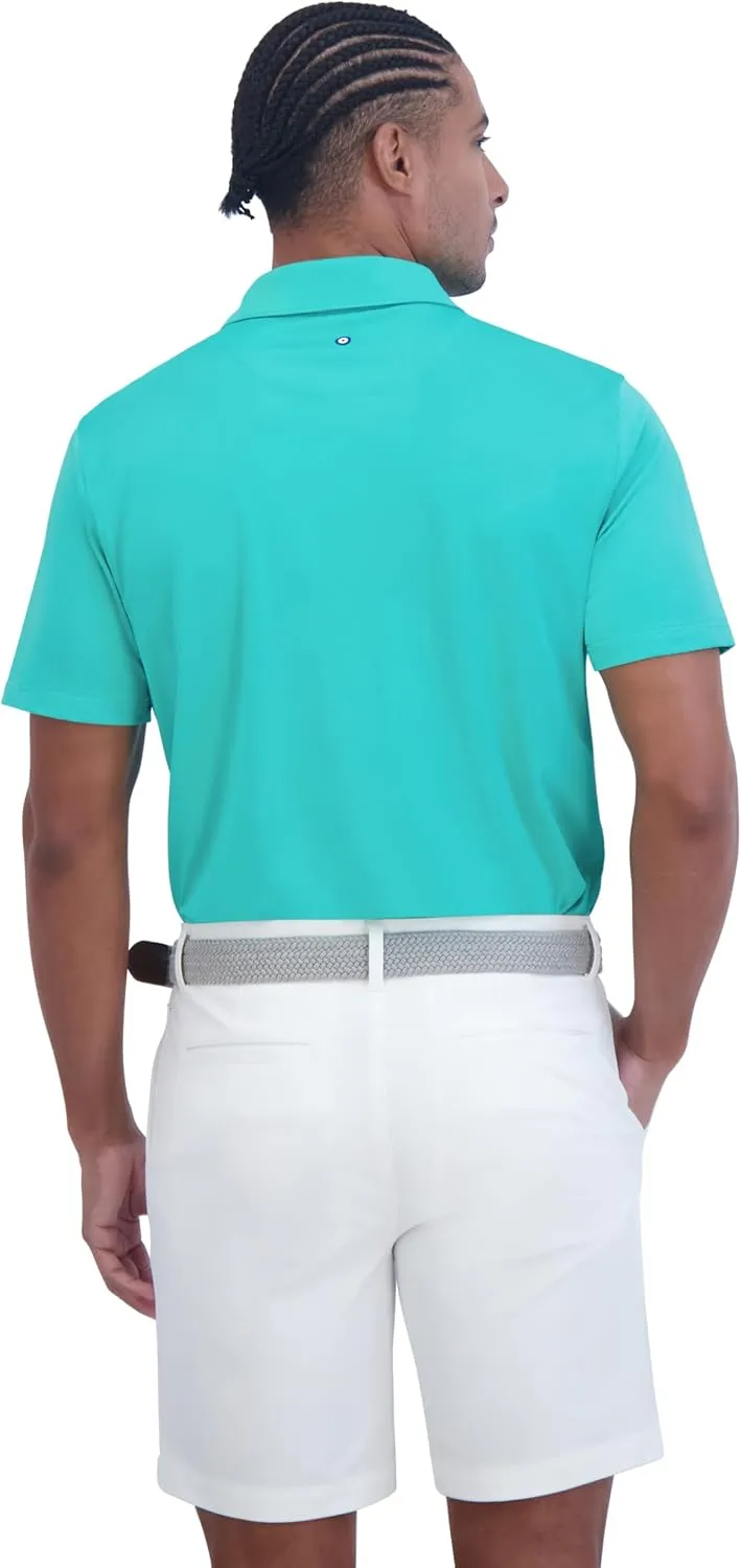 Ben Sherman Men's Pique Golf Sport Athletic Fit, UPF , Moisture-Wicking, Odor Resistant, Casual Shirt