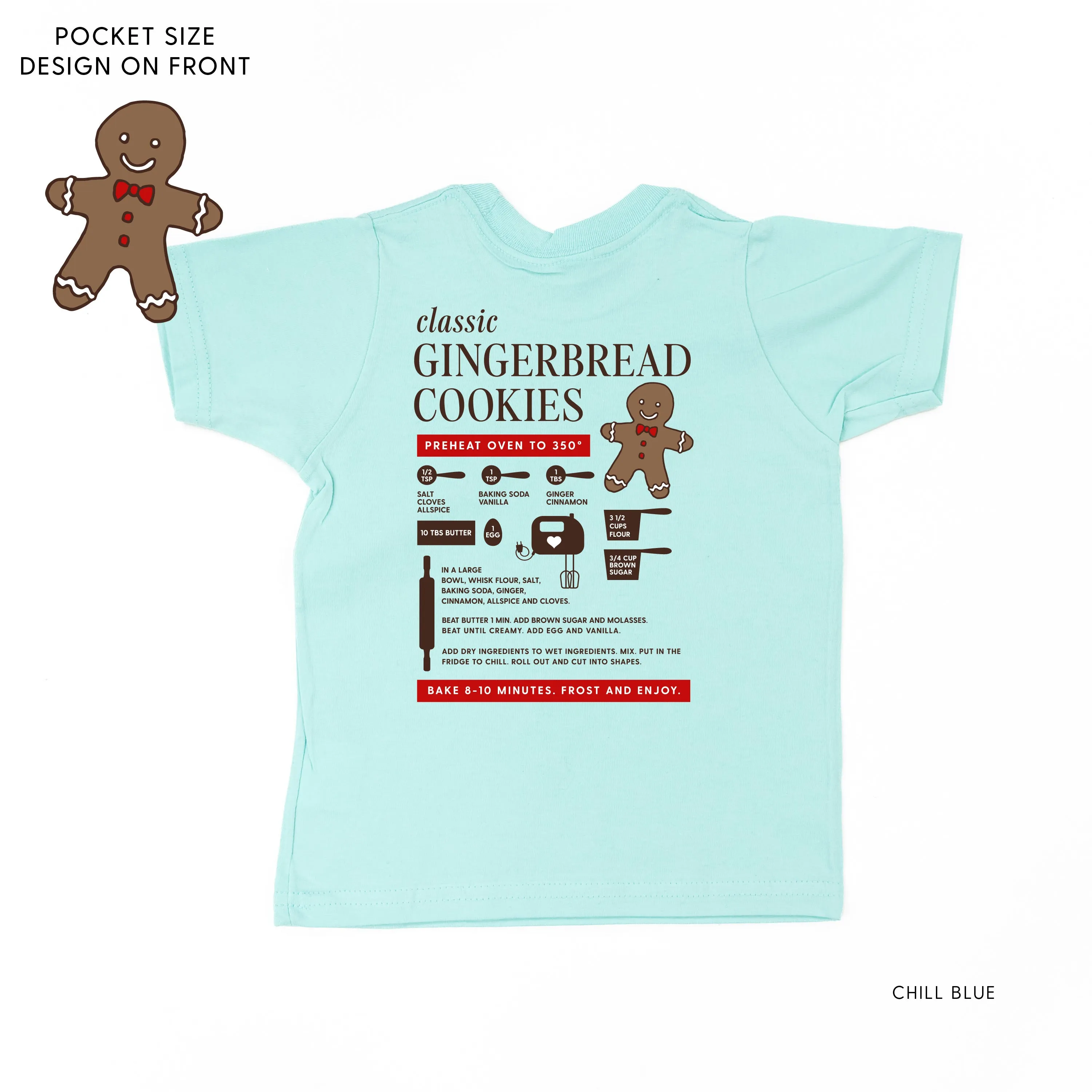Gingerbread Cookie Recipe (pf&b) - Child Tee