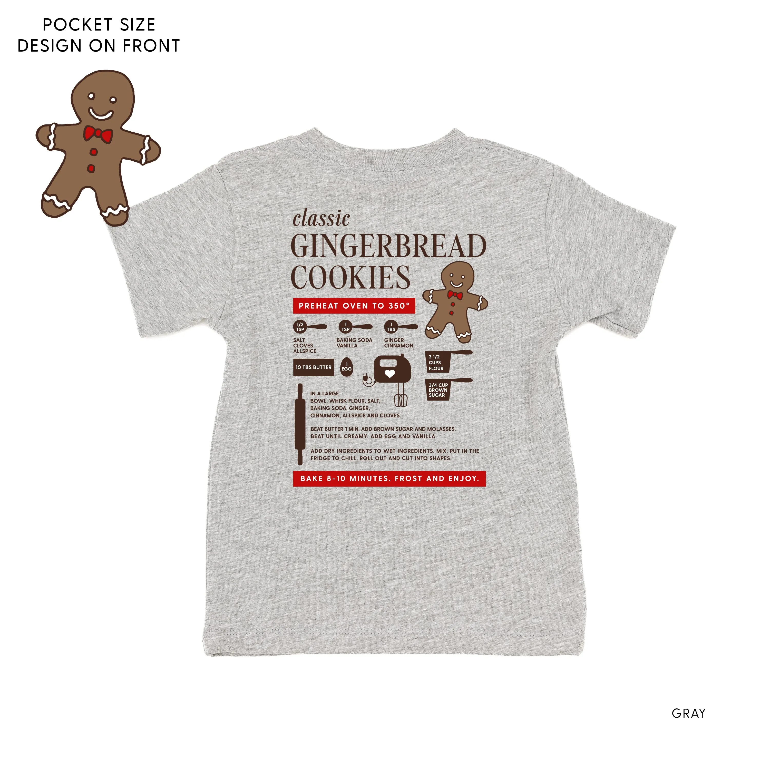 Gingerbread Cookie Recipe (pf&b) - Child Tee