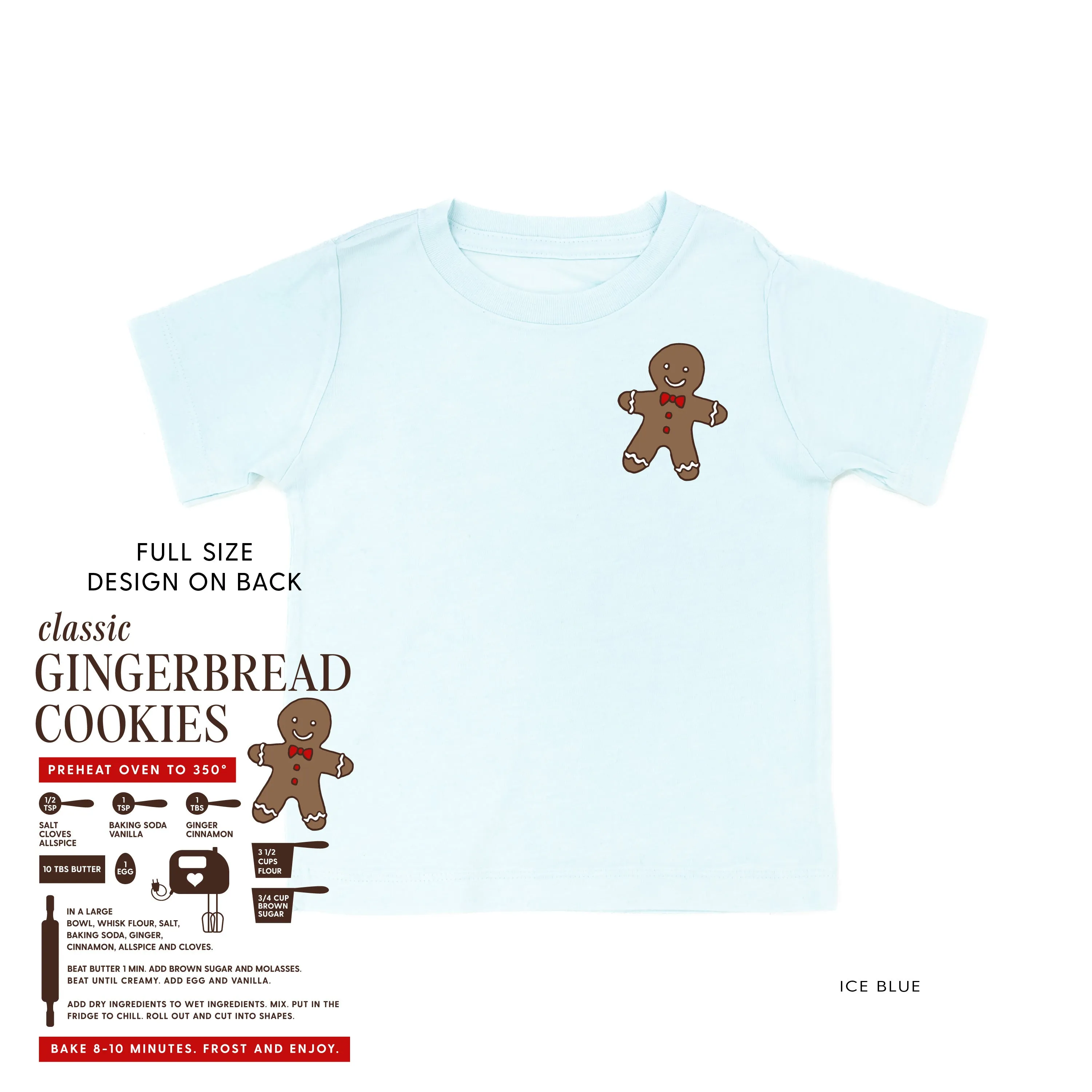 Gingerbread Cookie Recipe (pf&b) - Child Tee