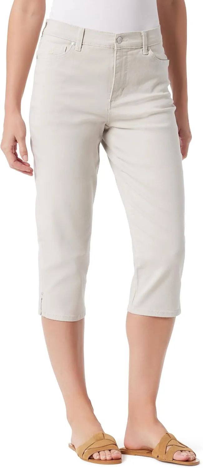 Gloria Vanderbilt Women's Amanda Capri with High Rise Straight Standard