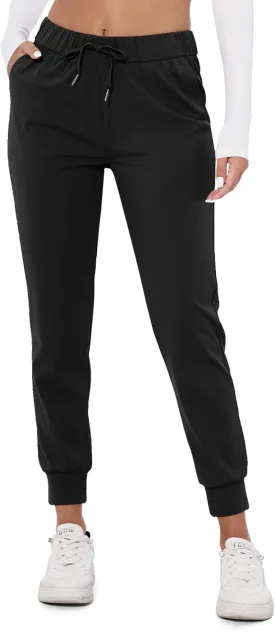 M MOTEEPI Womens Joggers Lightweight Running Pants with Pockets, Drawstring Jogging Pants