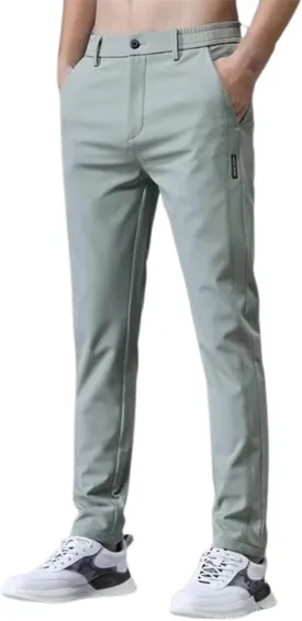 Mens Stretch Golf Joggers Elastic Waist Work Dress Pants Slim Fit Comfy Casual Pants Lightweight Activewear Trendy