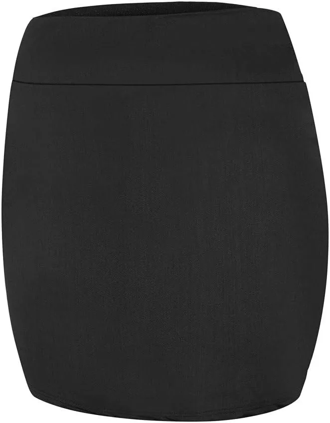 Stretchy Pencil Skirts for Women Mini Tight Skirt Sexy Solid High Waist Short Slim Skirts Ruched Bodycon Mini Skirt