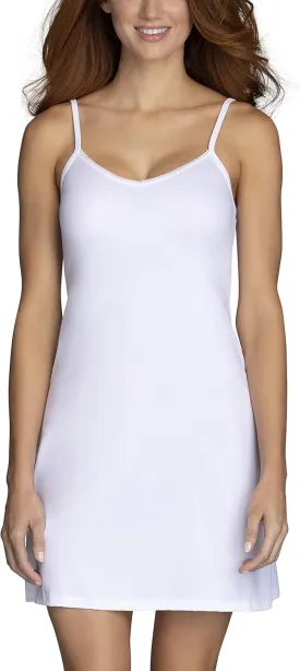 Vanity Fair Women's Full Slip, V Shaped Neckline with Lace Trim Detail