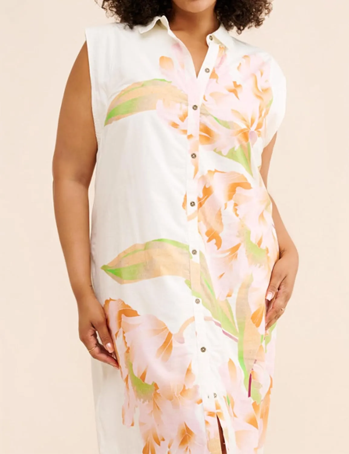 Womens Floral Print Cap Sleeve Button Up Shirt Midi Dress Summer Casual V Neck Cute Loose Fit Dress